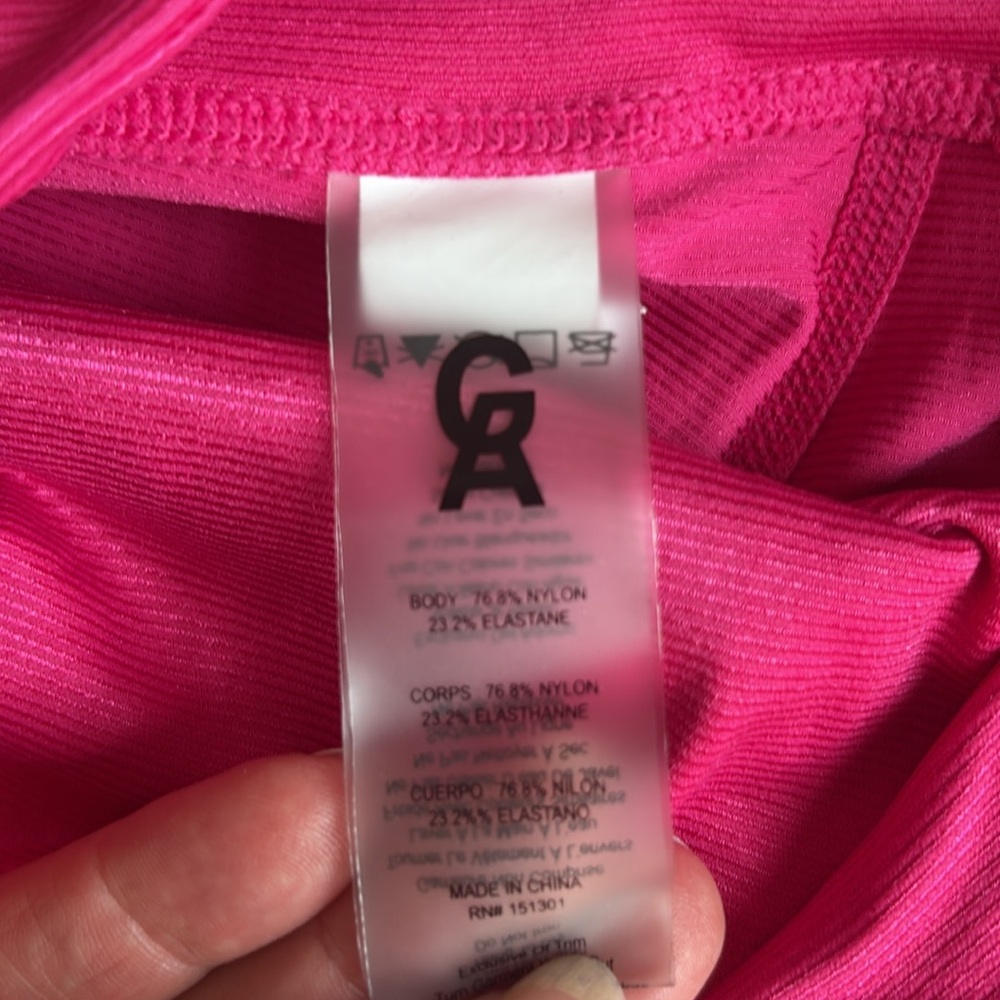 Good American Bright Pink Bike Shorts Size 2 - Picture 6 of 6